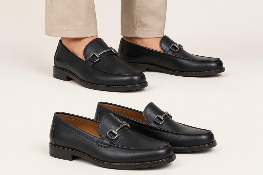 New Peter Millar Leather Bit Loafers Black Men’s Size 11.5